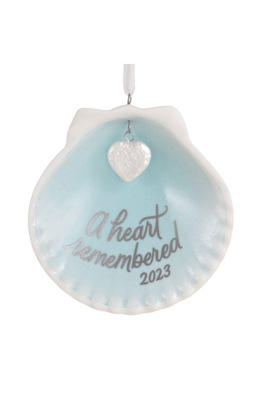 Light Gray 2023 Ornament - A Heart Remembered Porcelain Ornament