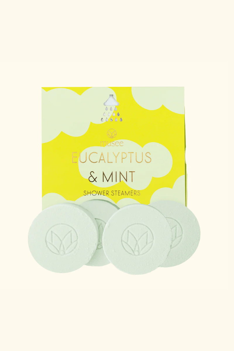 Musee Eucalyptus and Mint Shower Steamers.