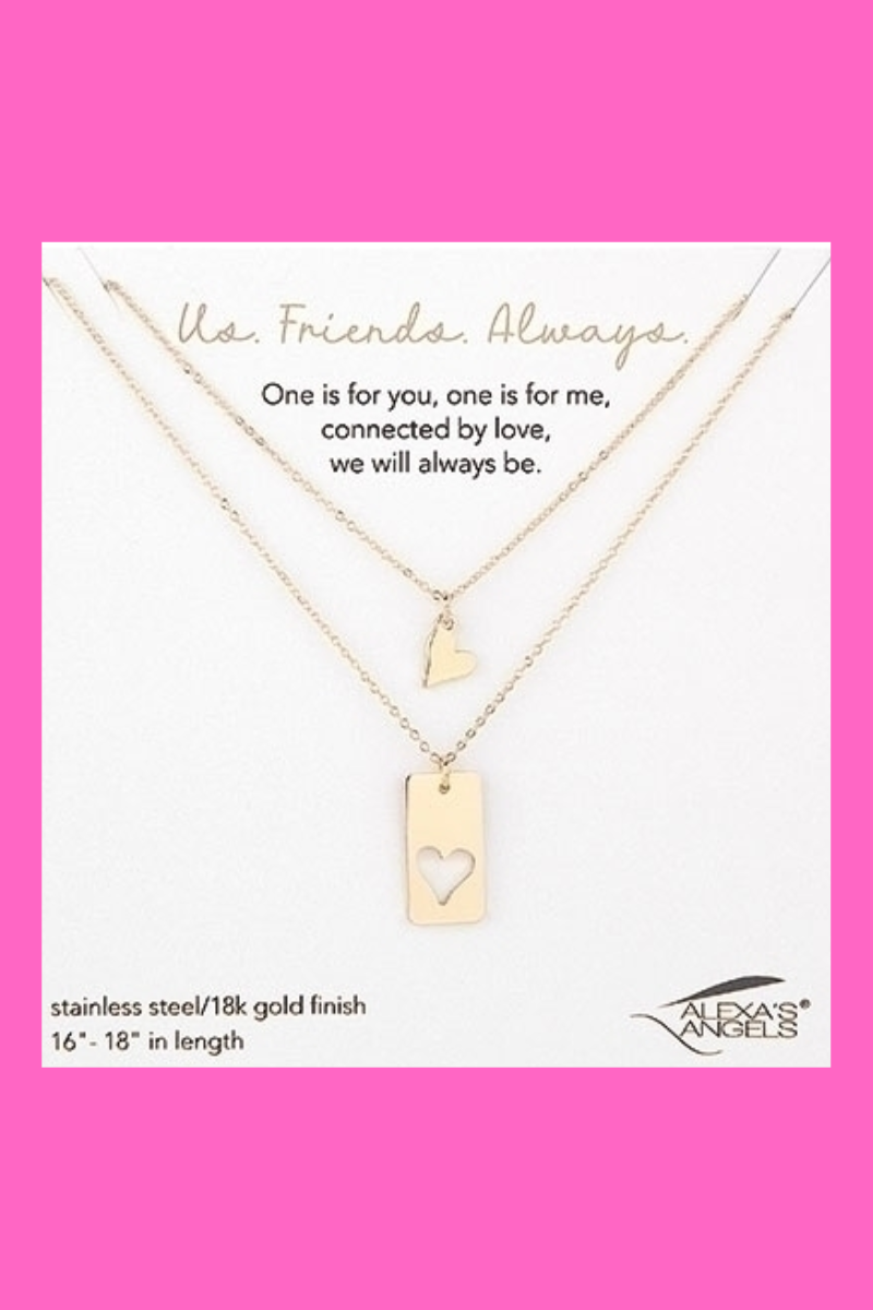 Friends Always Necklace Set