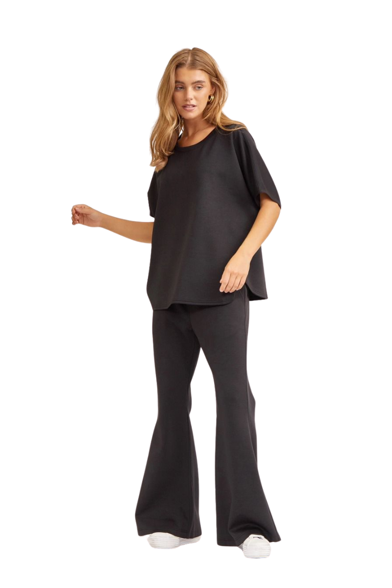 Dark Slate Gray TRAVEL 2PC SET-PARIS BOUTIQUE LEISURE WEAR- BLACK