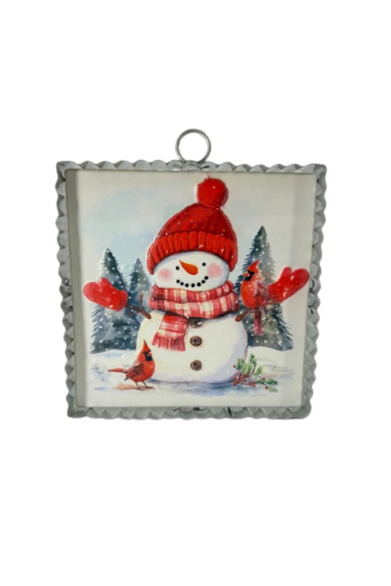 Gray Happy Holidays Tin Wall Decor 6"