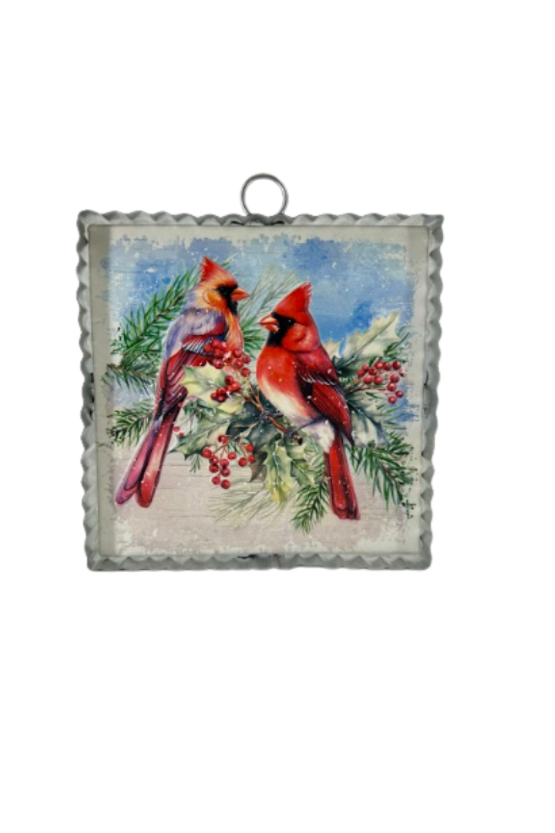 Dark Gray Happy Holidays Tin Wall Decor 6"