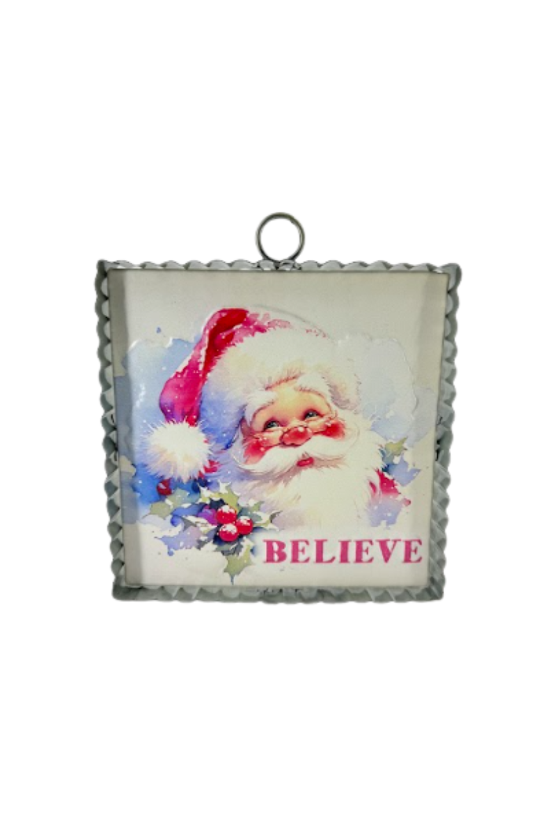 Gray Happy Holidays Tin Wall Decor 6"