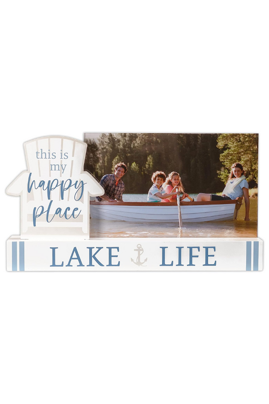 Light Gray Malden International Designs 4x6 Lake Life Frame