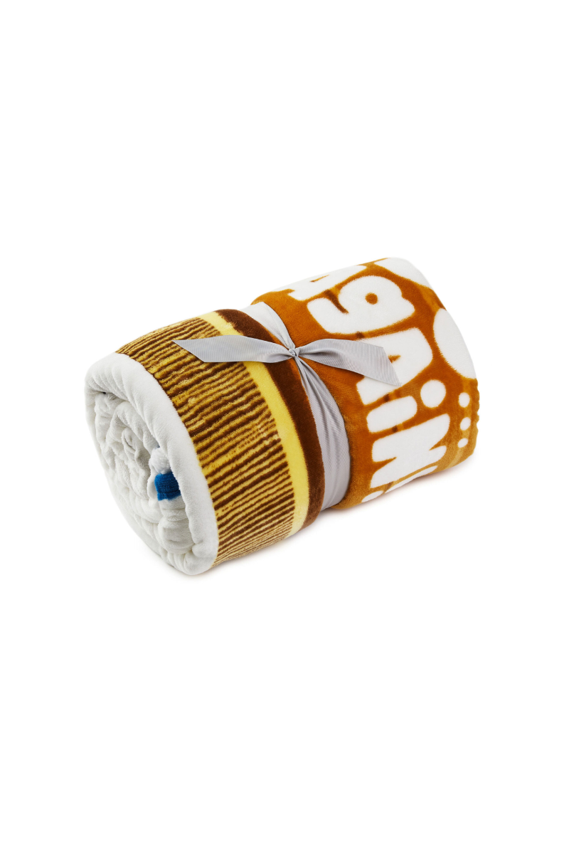 Light Gray Happiness Is Watching Friends Oversized Blanket, 60x80