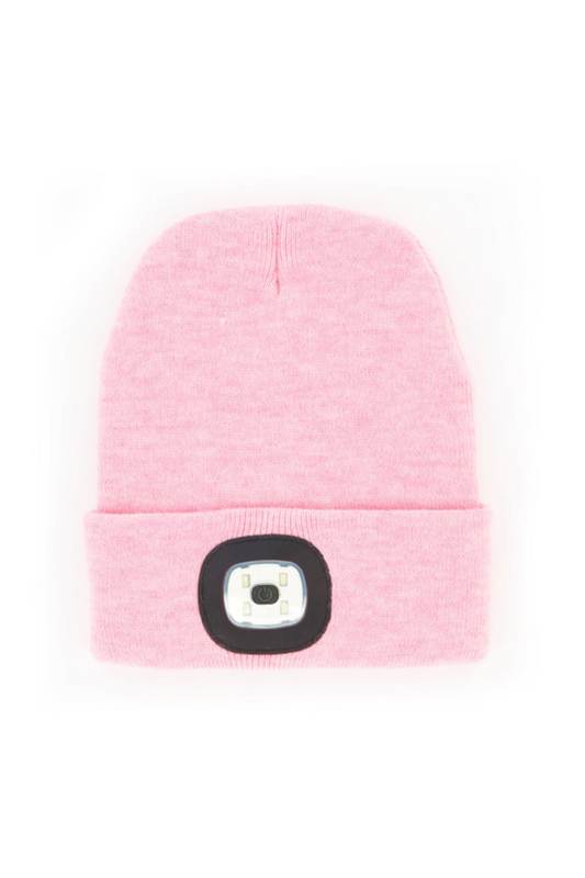 Misty Rose Night Scope™ Rechargeable LED Beanie