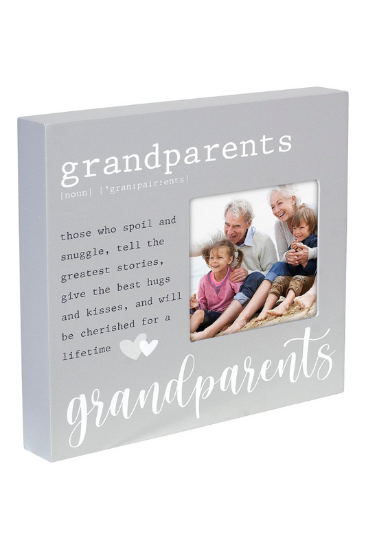 Gray Malden International Designs 4x4 Grandparents Definition Gray Picture Frame