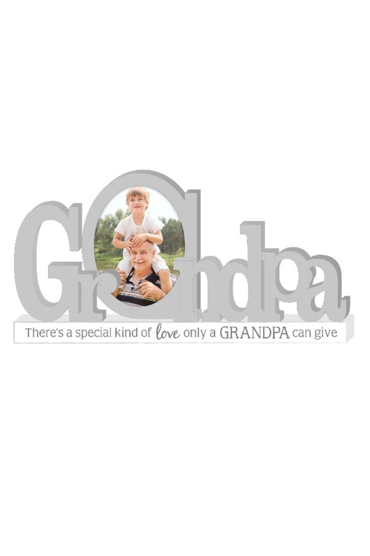 Gray Malden - Love Only A Grandpa Can Give Platform Letter Picture Frame