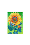 Bright Sunflower Waffle Garden Waffle Flag