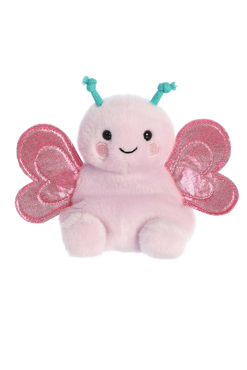 Pink butterfly plush.