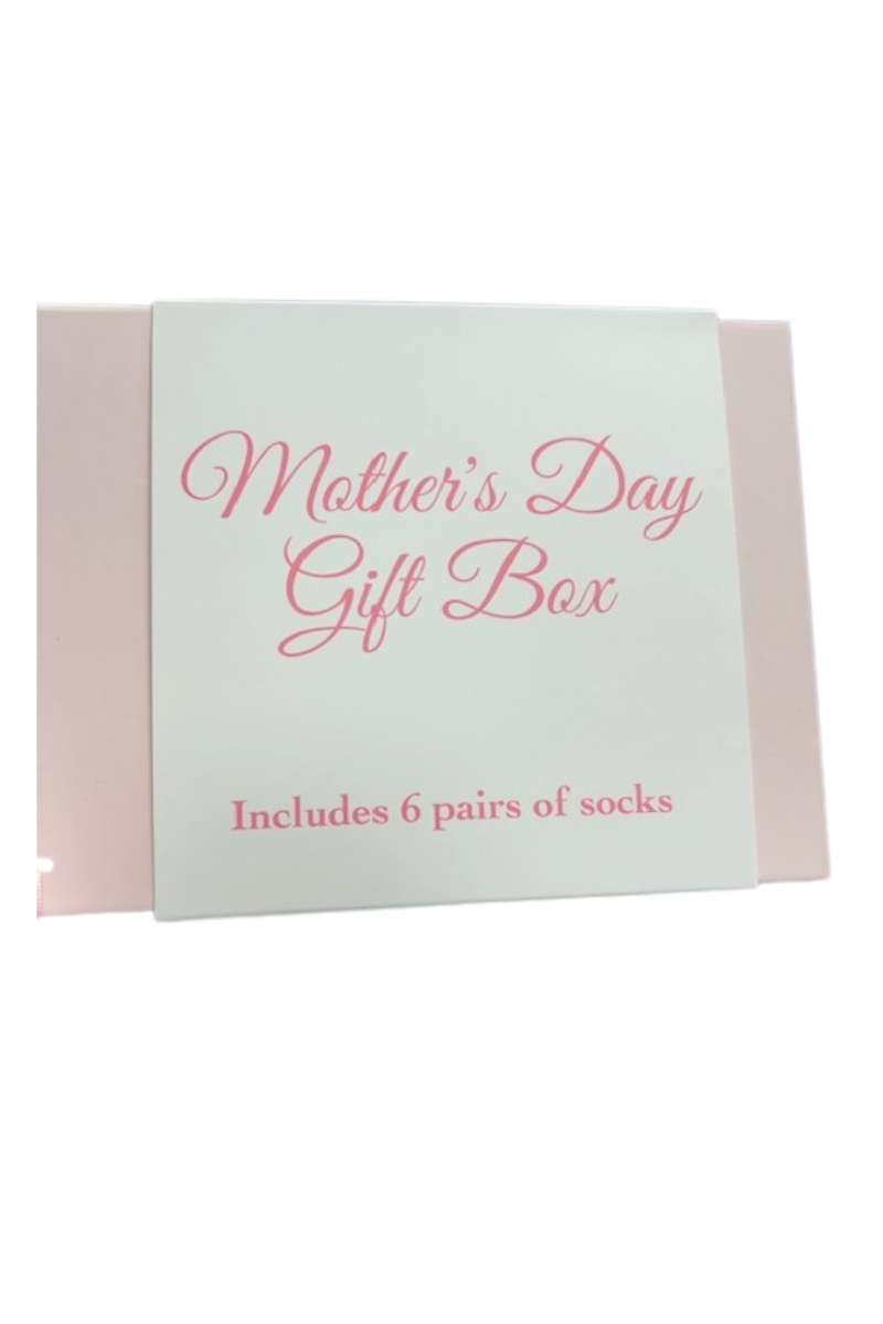 Light Gray Mom Sock Box S/6