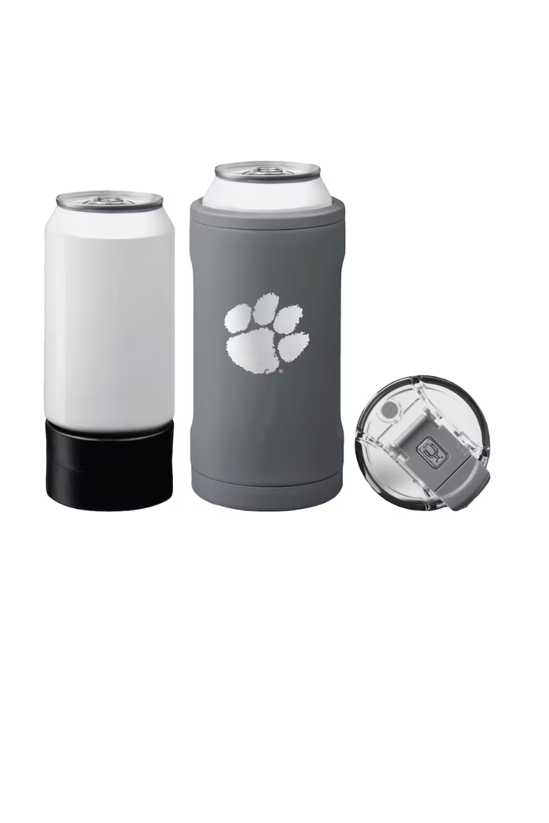 Gray Brumate Hopsulator Trio, Clemson-Matte Gray