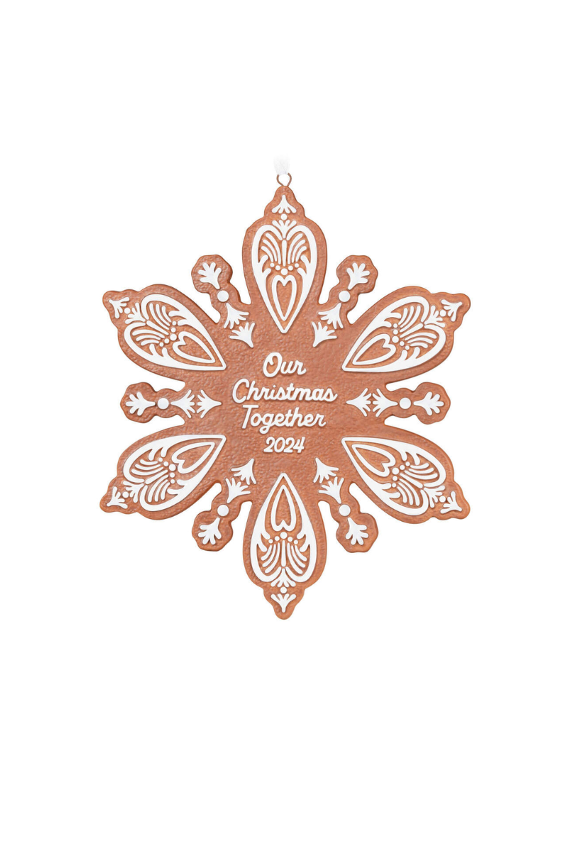 Rosy Brown 2024 Ornament - Our Christmas Together Porcelain Ornament