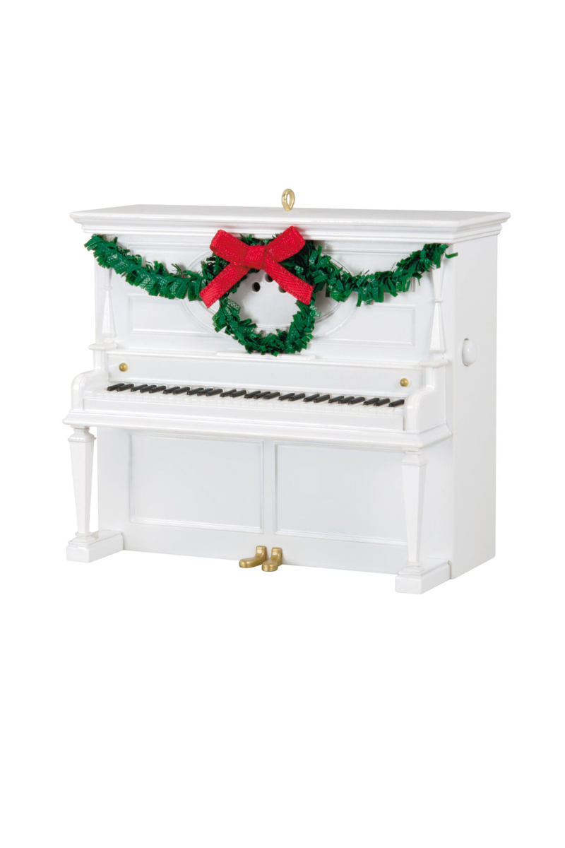 Lavender 2024 Ornament Joy to the World Piano Musical Ornament