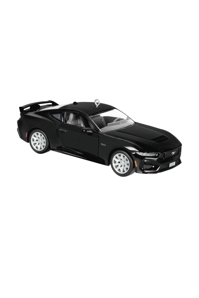 Dark Slate Gray 2024 Ornament 2024 Ford Mustang GT Metal Ornament