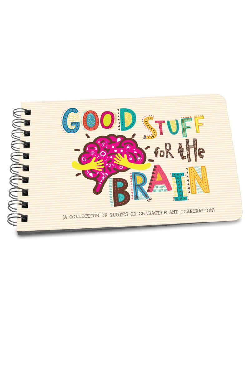 Antique White Papersalt Books - Good Stuff for The Brain - Inspiring Quotes Book