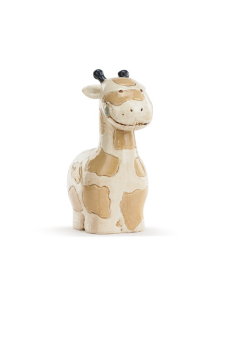 Light Gray Noah's Ark Giraffe Bank - Demdaco