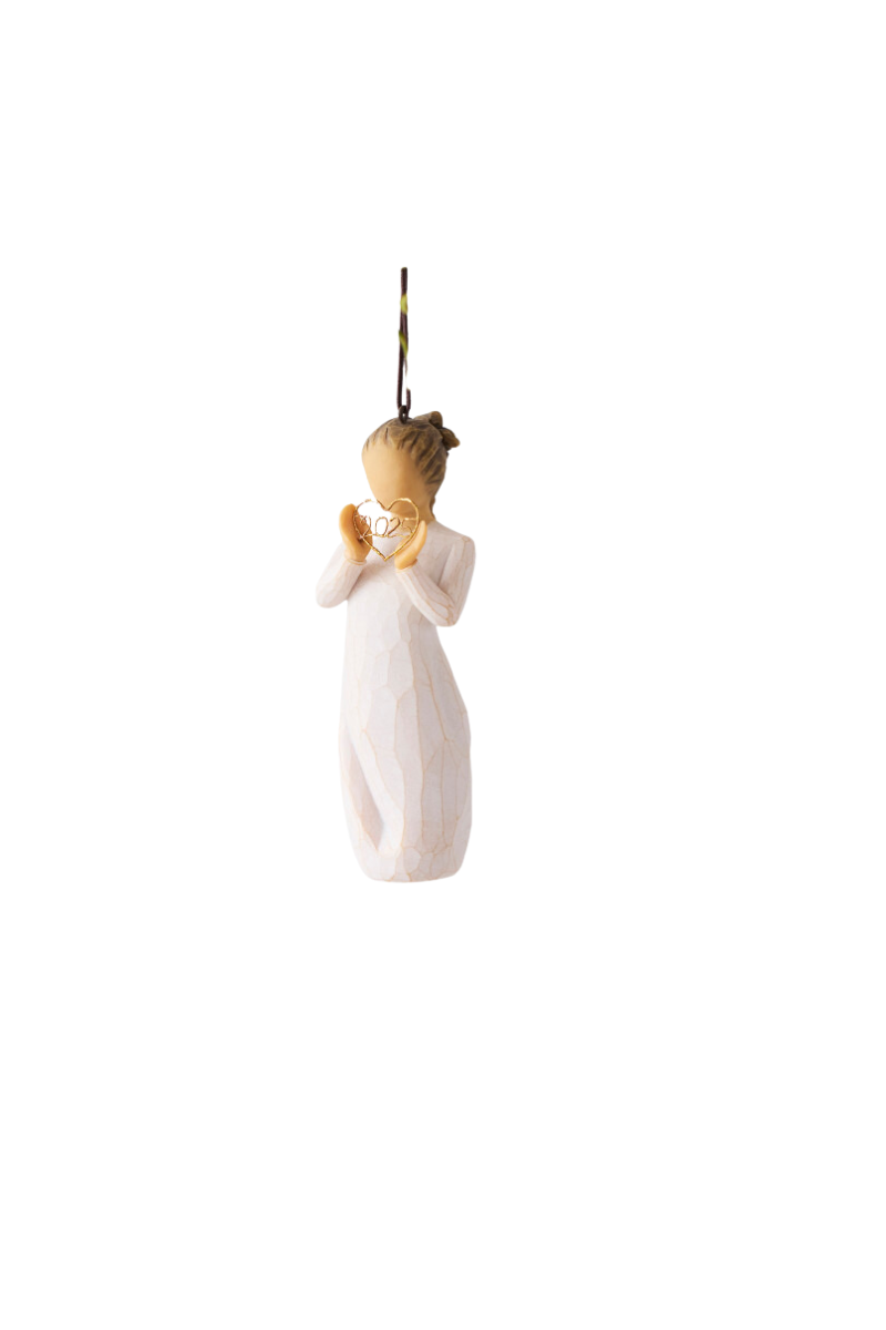 Light Gray Willow Tree 2025 Ornament