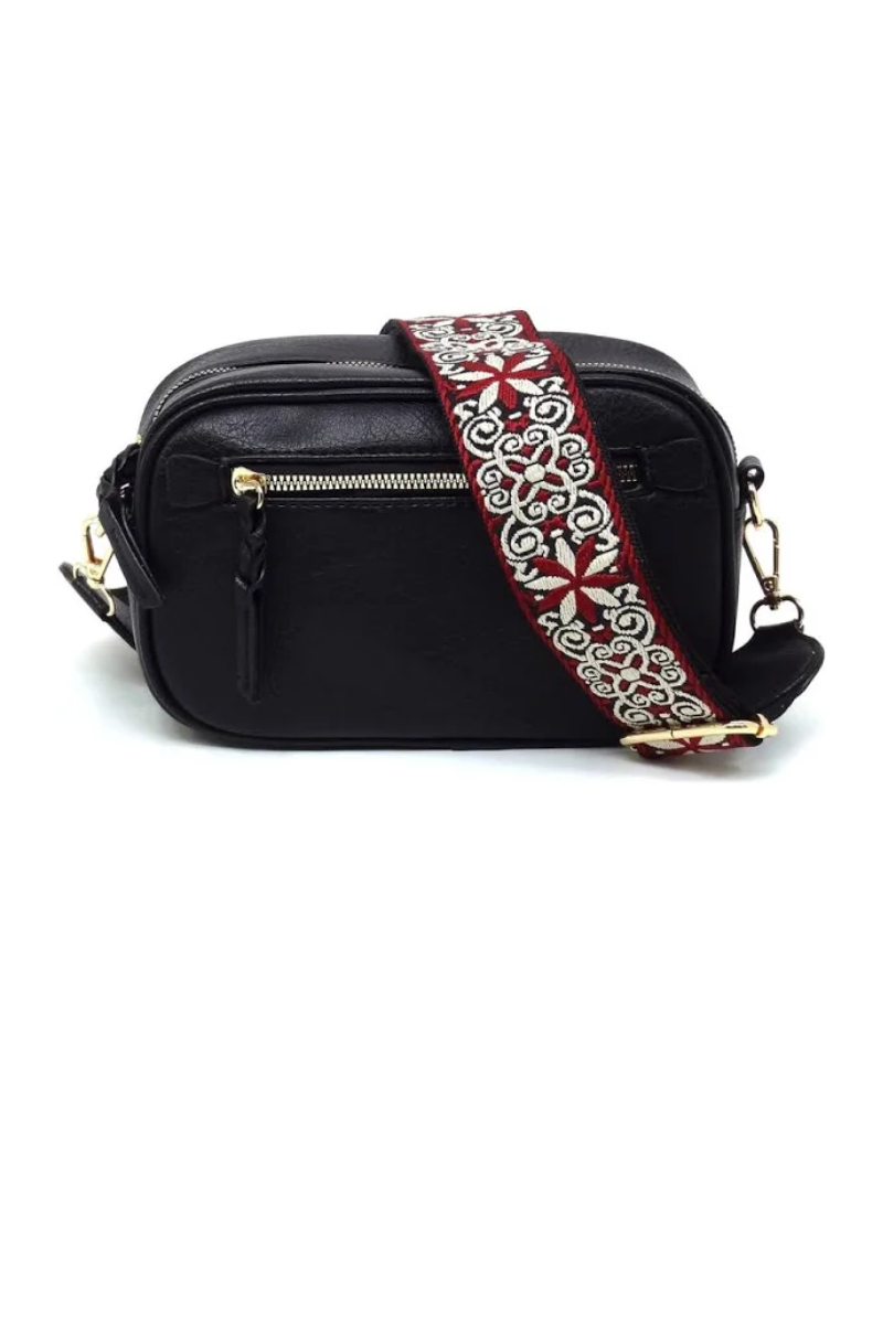 Light Gray Le Miel Vegan Guitar Strap Crossbody Bag