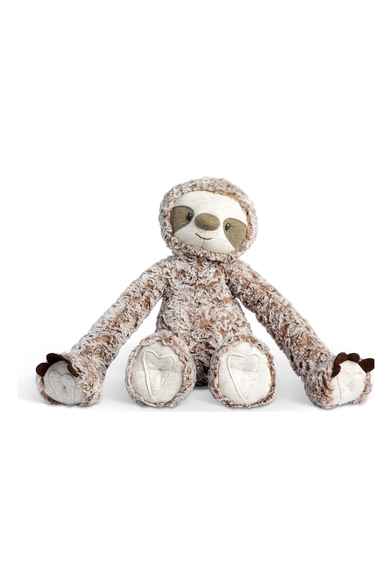 Light Gray DEMDACO Heartful Hugs Sloth Brown and Tan