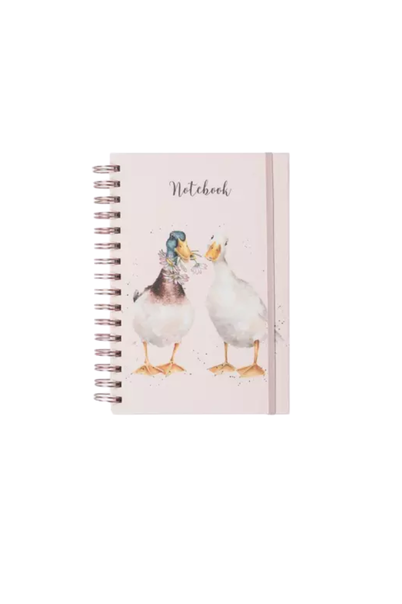 Light Gray Wrendale Designs "Not a Daisy goes by" Duck Notebook