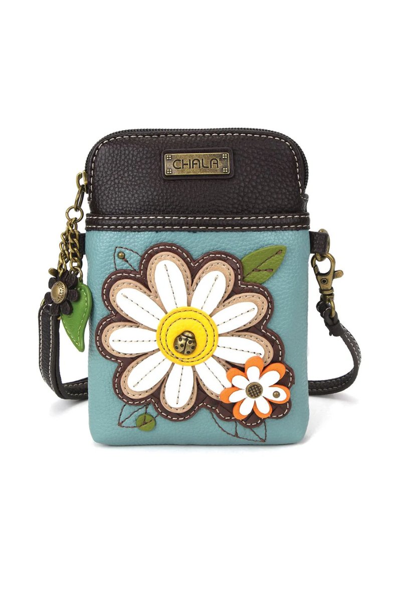 Dark Slate Gray Chala Cellphone Crossbody - Daisy