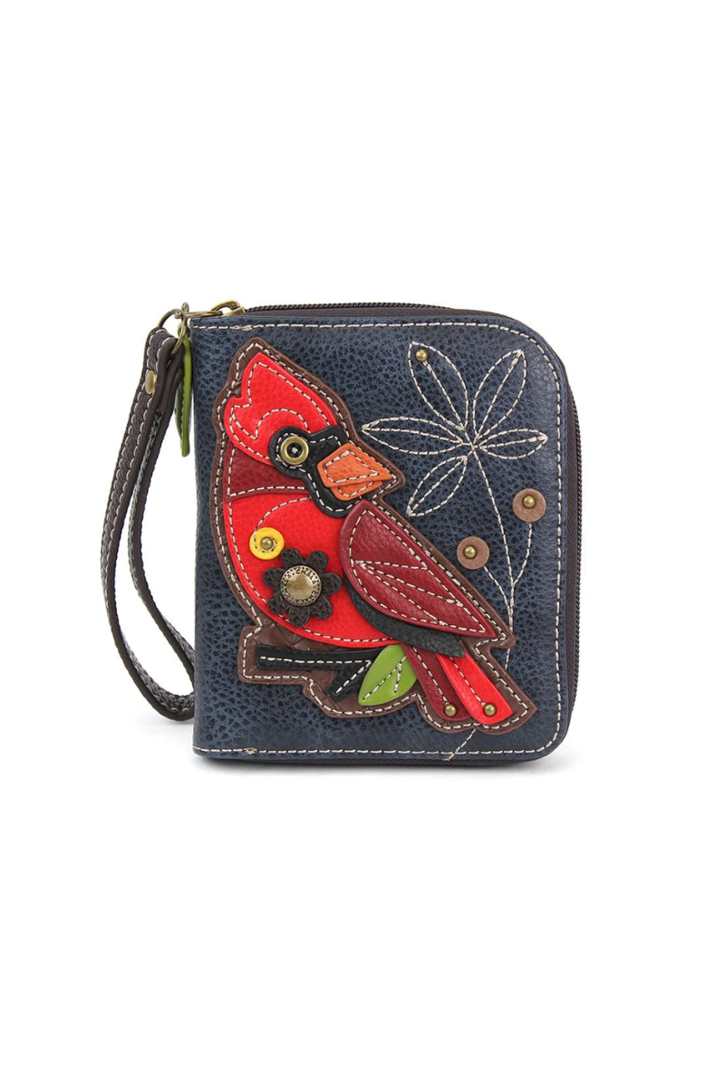 Dark Slate Gray Chala Zip Around Wallet - Cardinal