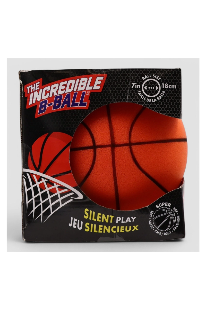 Brown The Incredible B-Ball Silent Play a Silent Basketball for Indoor Basketball Play