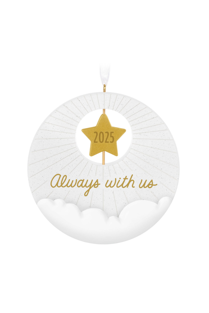 White Smoke 2025 Ornament - Always with Us 2025 Ornament