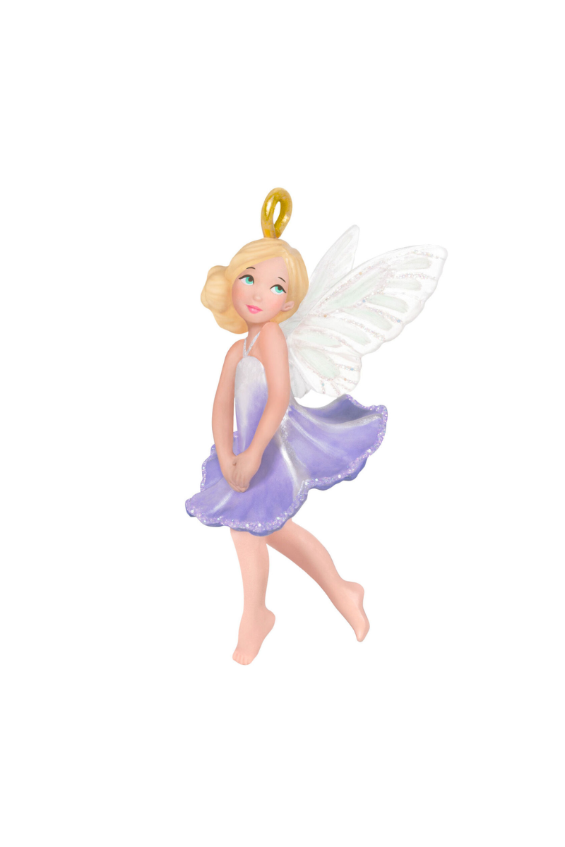 Light Gray 2025 Ornament - Mini Morning Glory Fairy Ornament, 1"