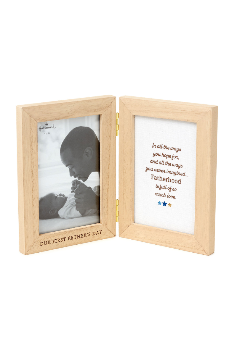 Wheat Our First Father's Day Two-Sided Picture Frame, 4x6