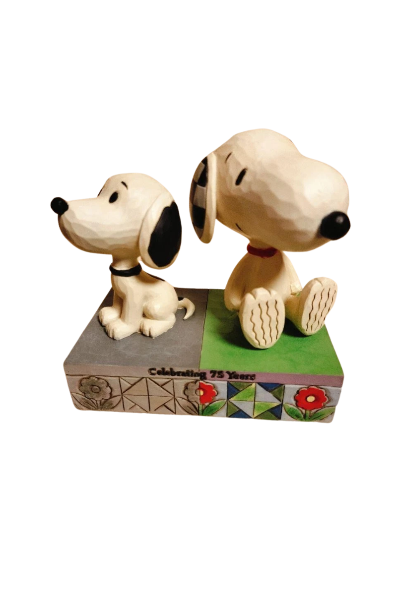 Dim Gray Jim Shore Snoopy 75th Anniversary Collectible Hand-Painted Figure