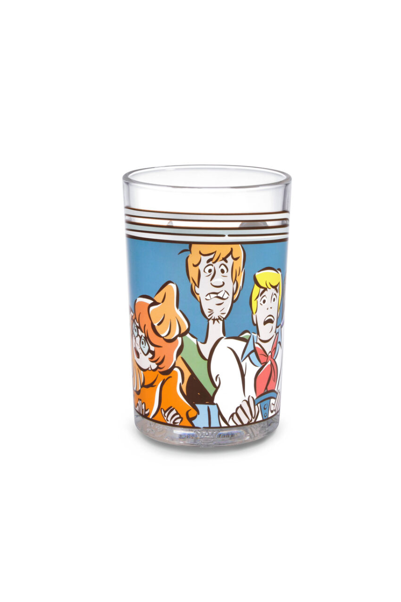 Light Gray Scooby-Doo™ and Crew in the Mystery Machine Collectible Drinking Glass