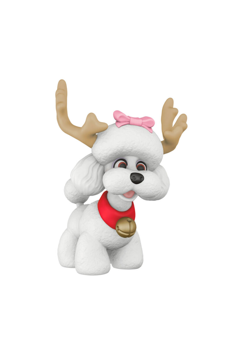 Light Gray 2025 Ornament - Reindoggie Ornament