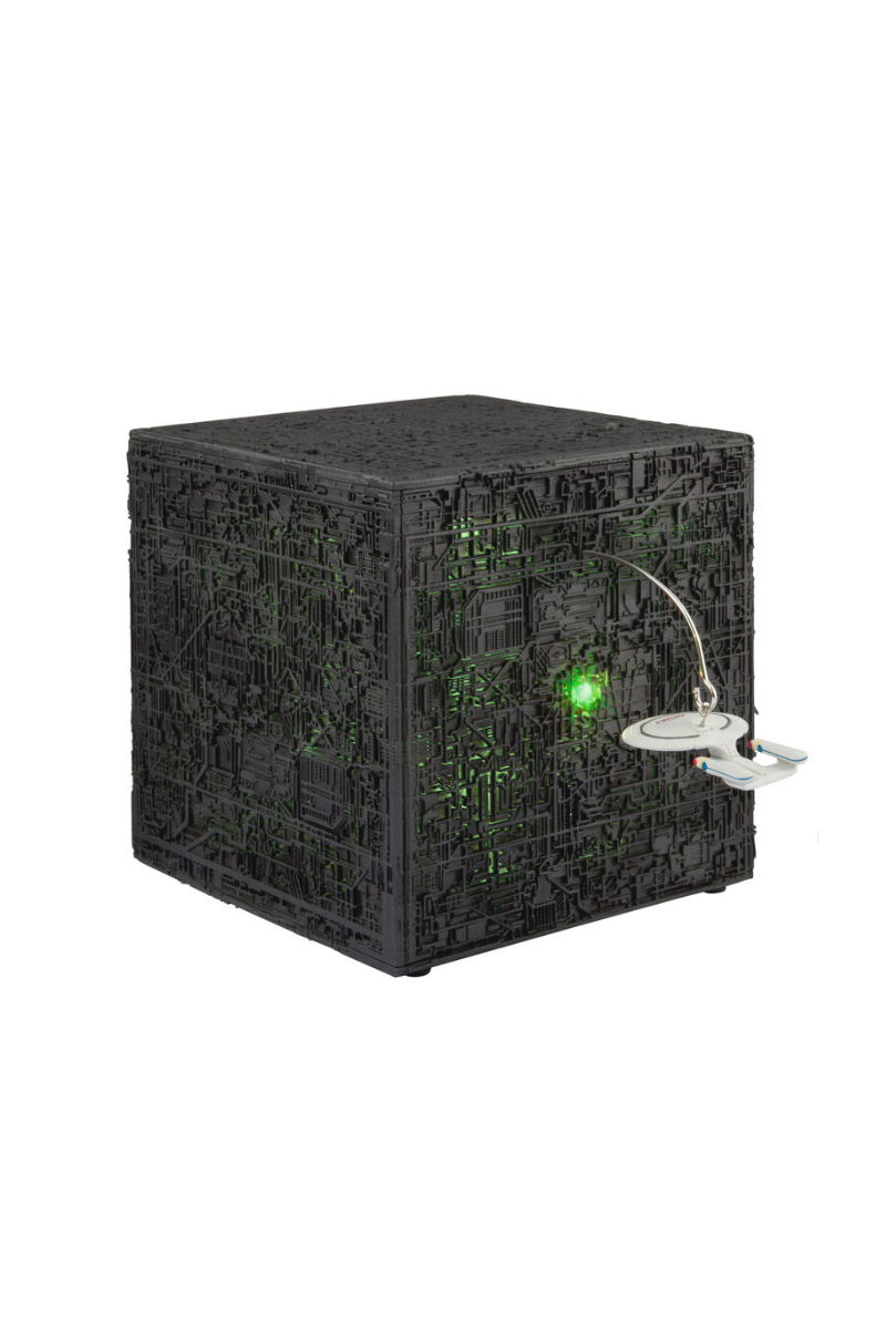 Dark Slate Gray 2025 Ornament - Star Trek™: The Next Generation Beware the Borg! Tabletop Decoration with Light and Sound