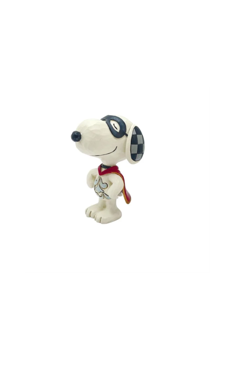Light Gray Jim Shore Snoopy Superhero Mini