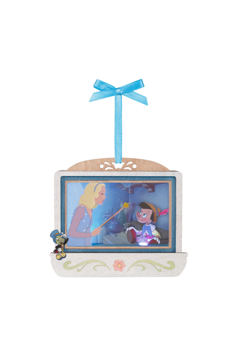 Gray 2025 Ornament - Disney Pinocchio 85th Year Geppetto’s Wish Come True Papercraft Ornament with Light
