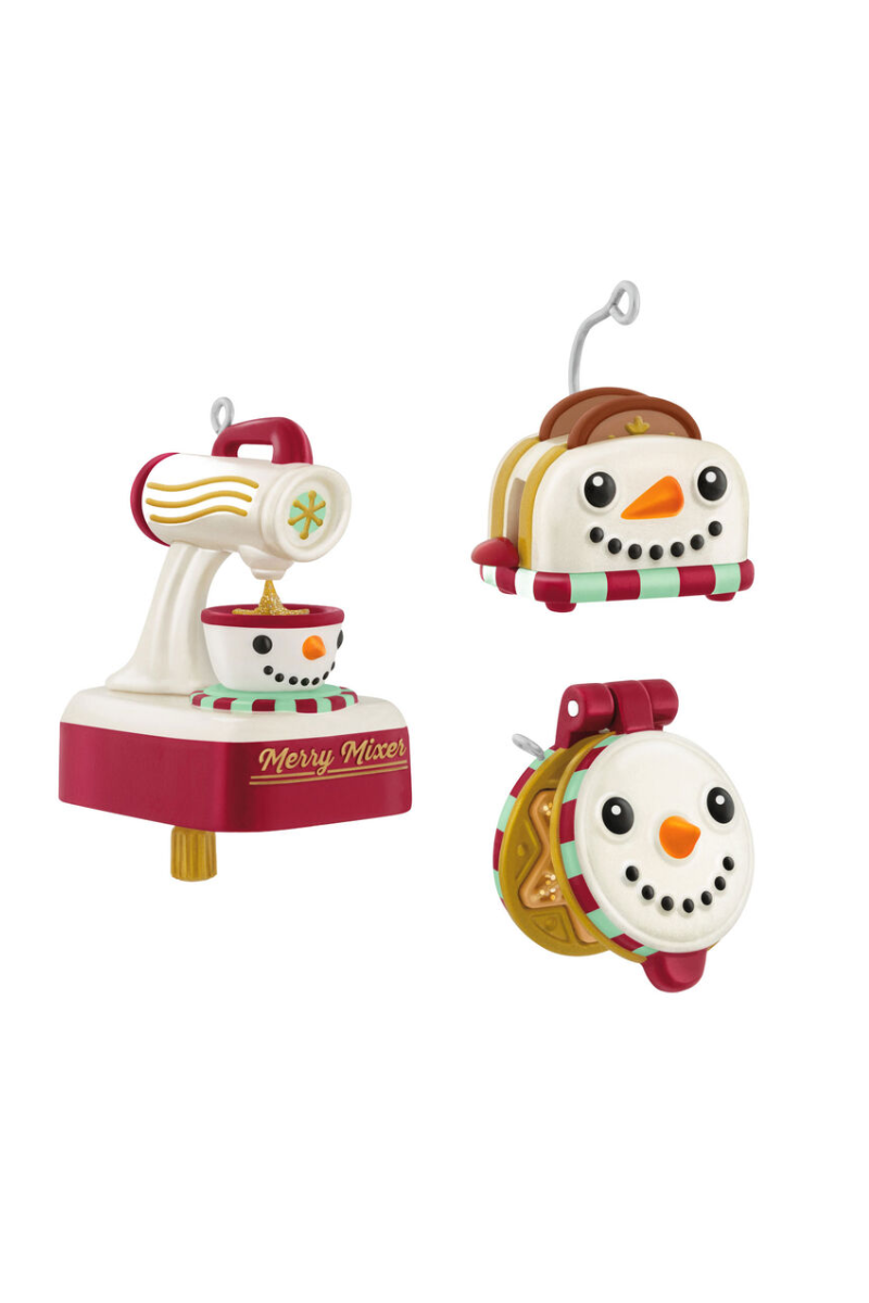 Brown 2025 Ornament - Mini Cooking Up Christmas Ornaments, Set of 3