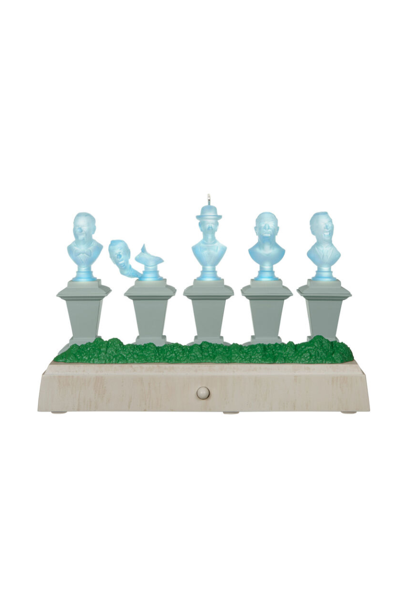 Gray 2025 Ornament - Disney Haunted Mansion Collection the Singing Busts Ornament with Light and Sound