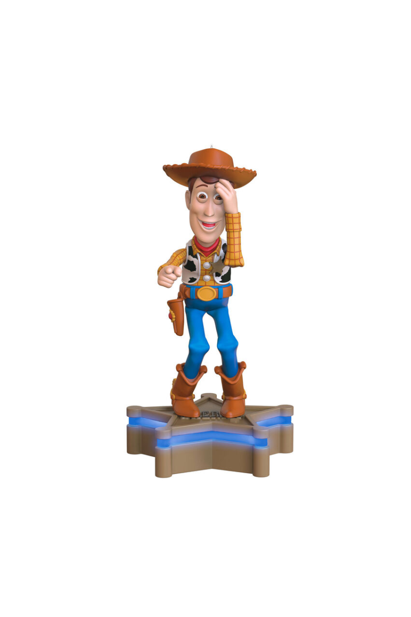 Dim Gray 2025 Ornament - Disney/Pixar Toy Story Collection Sheriff Woody Ornament with Light and Sound