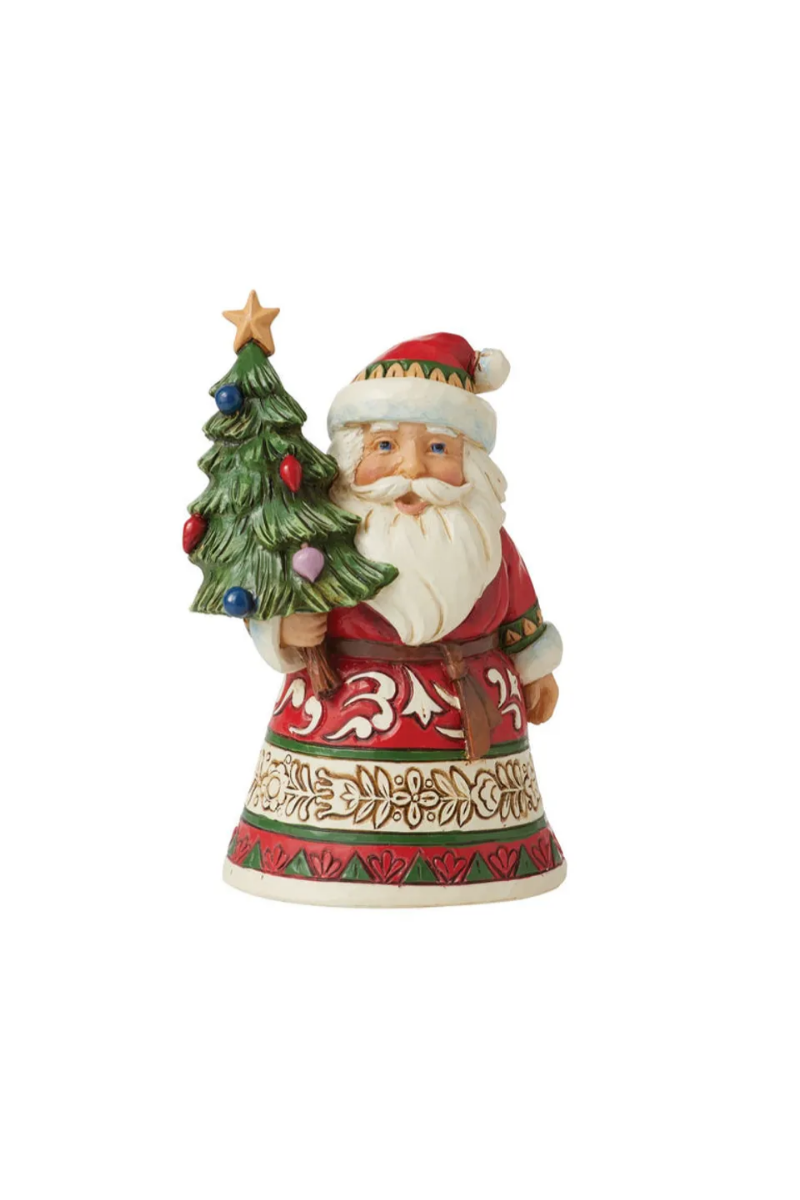 Sienna Jim Shore-Mini Santa Holding Tree