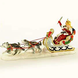 Beige Snow Carnival King & Queen Original Snow Village