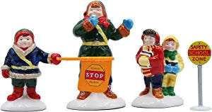 Light Gray D56-Safety Patrol set of 4-Snow Village Accessory