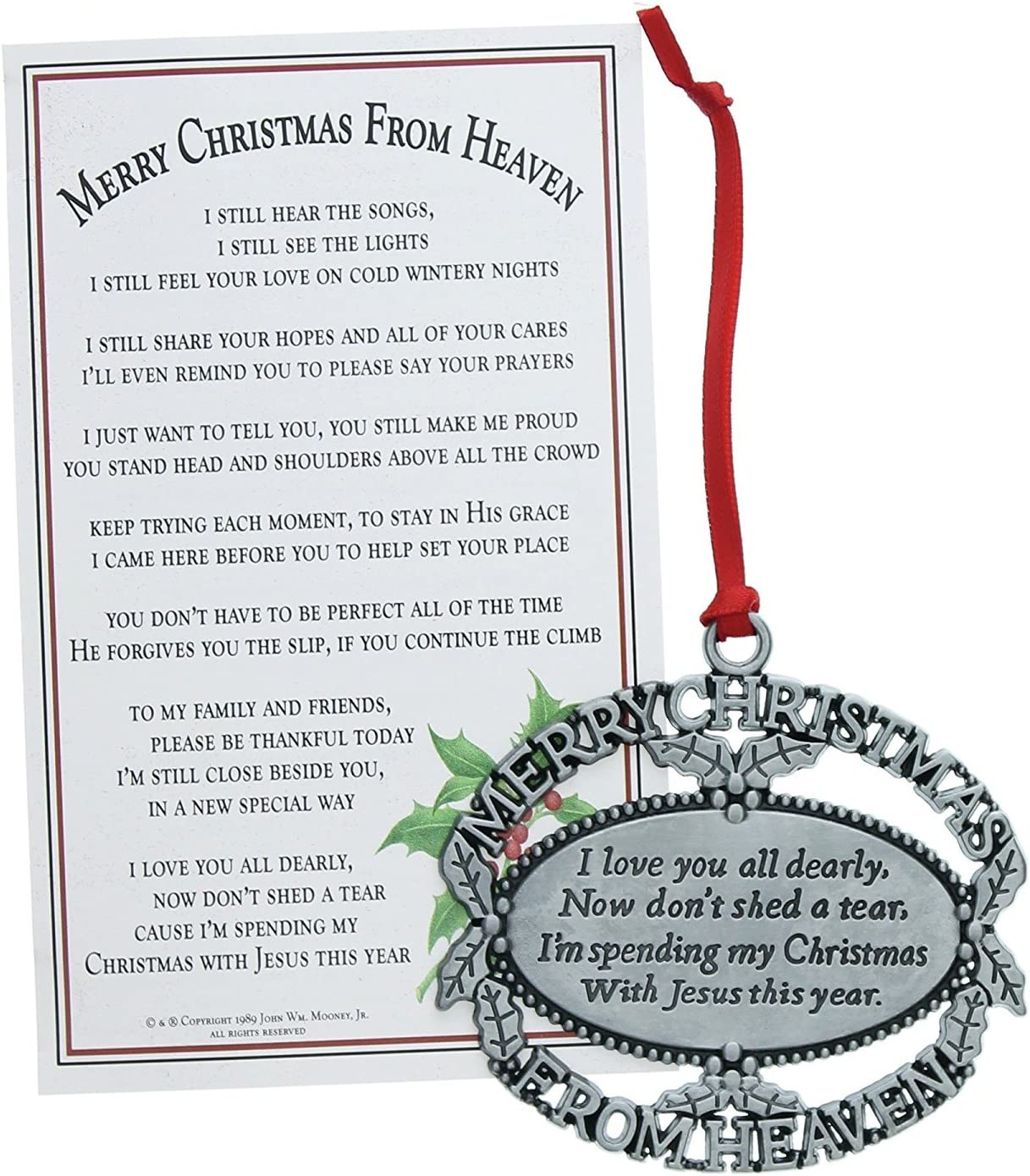 Light Gray Merry Christmas From Heaven