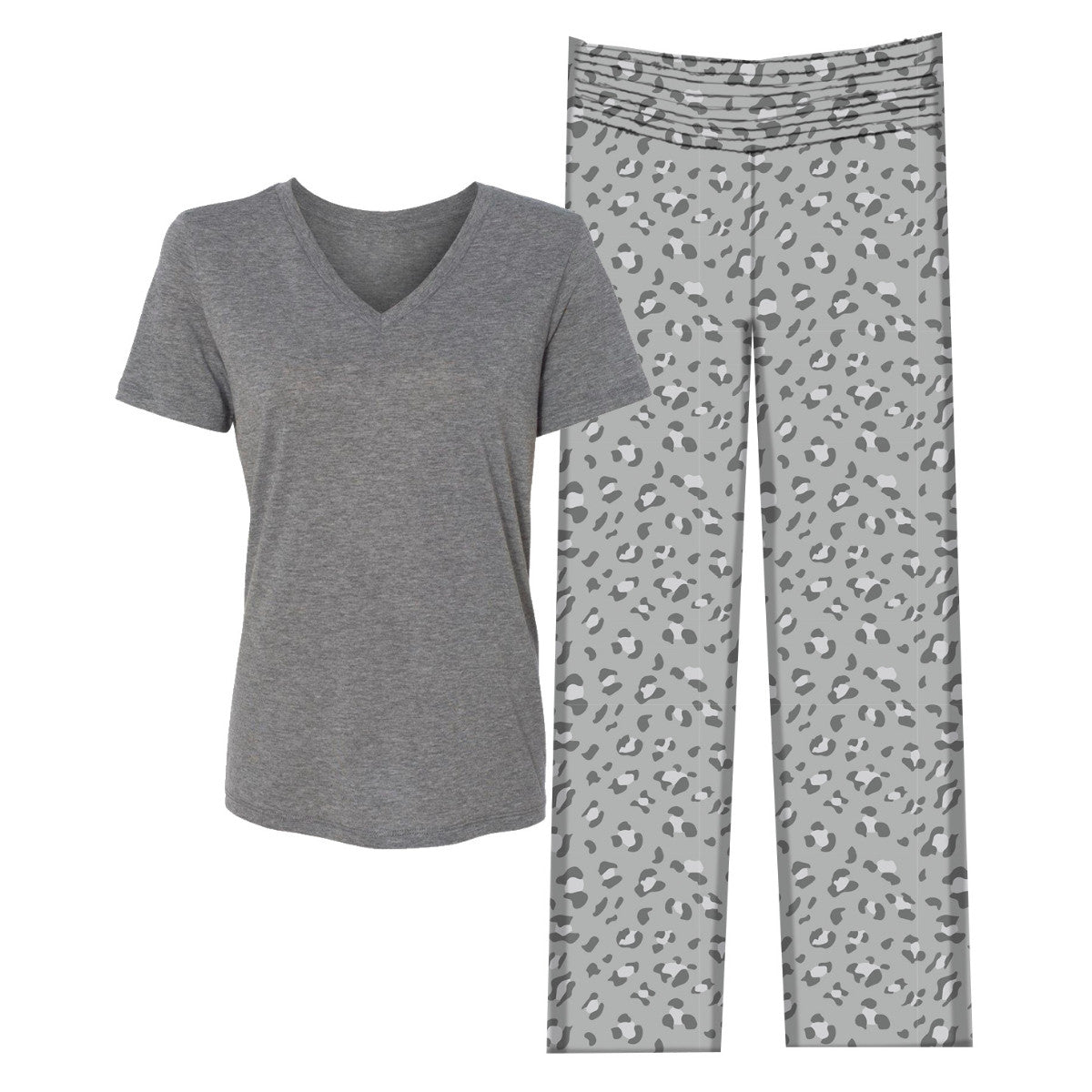 Light Slate Gray LET LOOSE PAJAMA SET