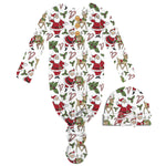 OLE SAINT NICK INFANT GOWN AND BEANIE SET