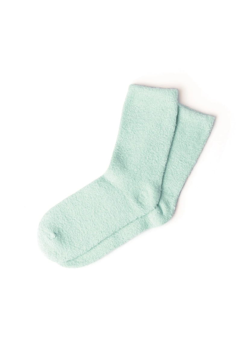 Light Gray Lemon Lavender You Had Me at Aloe Spa Socks