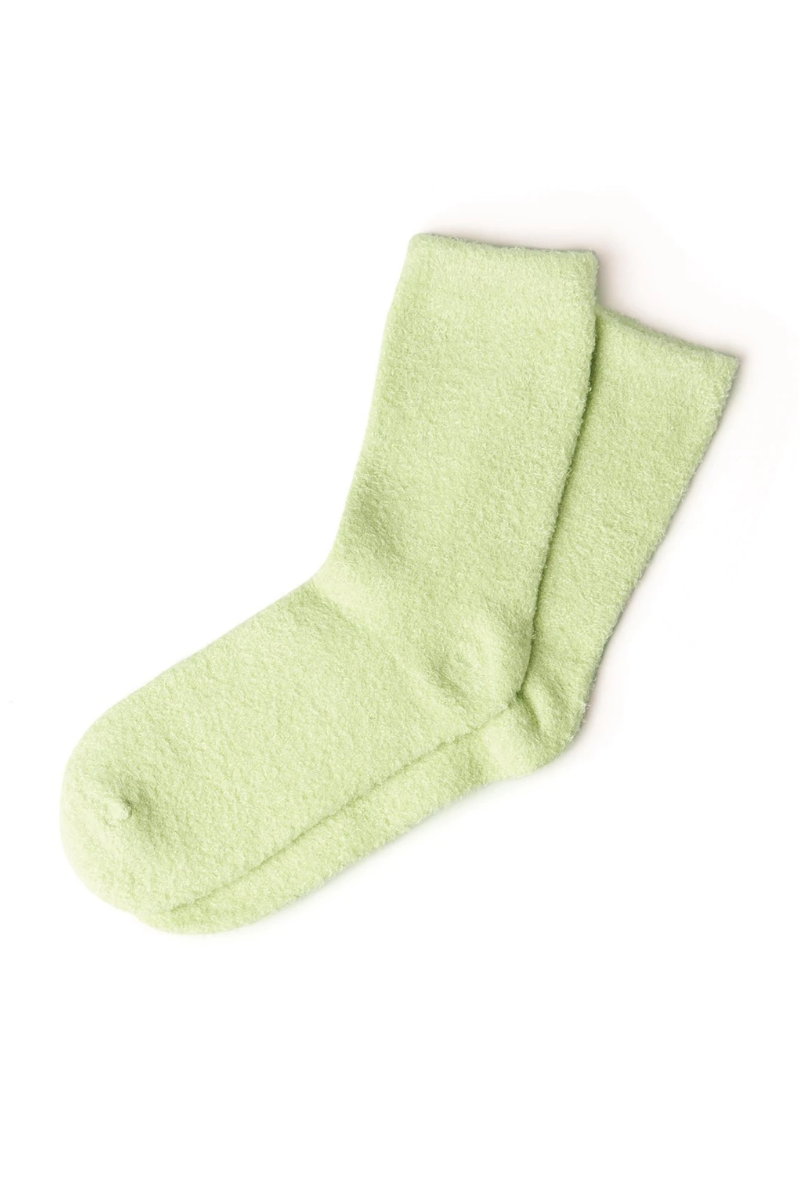 Pale Goldenrod Lemon Lavender You Had Me at Aloe Spa Socks