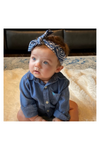 NAVY GEOMETRIC KNOTTED
