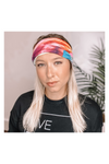 MULTI TIE DYE RECYCLED TUBE TURBAN